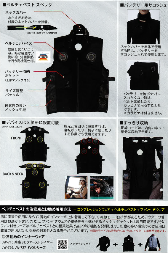熱中症対策】 JW-698 ﾏﾙﾁﾍﾟﾙﾁｪ冷暖ﾍﾞｽﾄ ﾊﾞｯﾃﾘｰｾｯﾄ JW-698 おたふく手袋