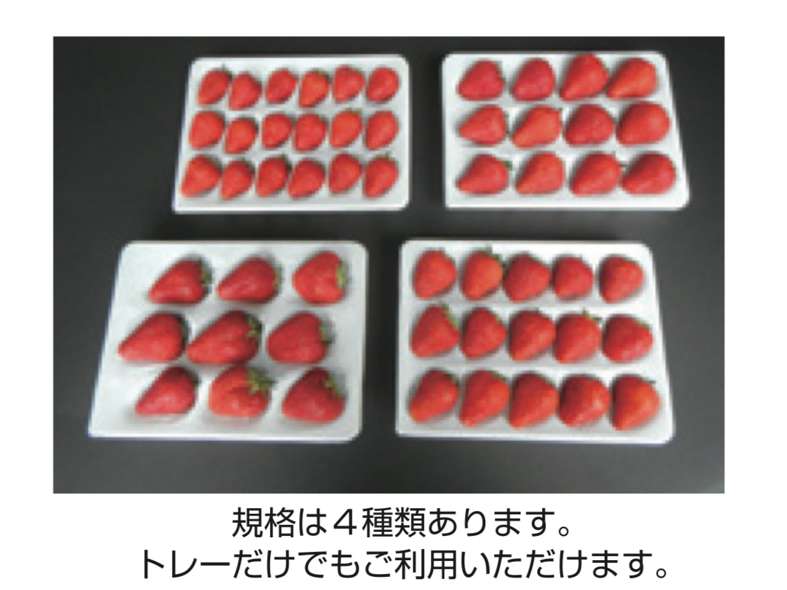 ゆりかーごE35 大石産業　いちご用 法人名・屋号必須】大石産業 いちご販売用容器 ゆりかーごB