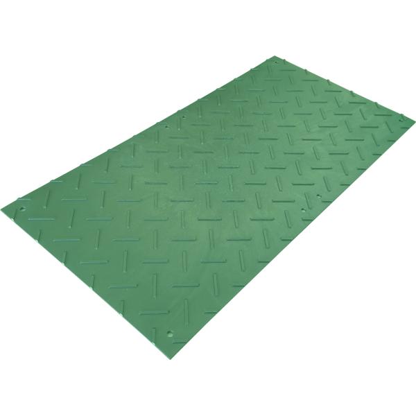ウッドプラスチックテクノロジー　軽量Wﾎﾞｰﾄﾞ片面凸4×8 板厚8㎜ (緑) 1219㎜×2438㎜×13㎜（固定穴8か所）　BP1224-13-GRSB