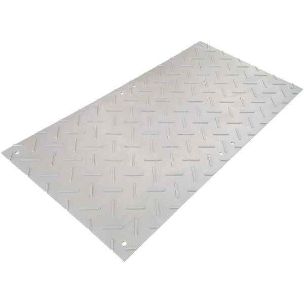 ウッドプラスチックテクノロジー　軽量Wﾎﾞｰﾄﾞ片面凸3×6 板厚8㎜ (灰) 910㎜×1820㎜×13㎜（固定穴8か所）　BP0918-13-GY