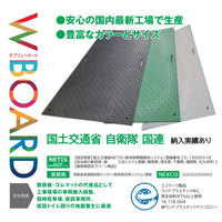ウッドプラスチックテクノロジー　Wﾎﾞｰﾄﾞ片面凸3×6 板厚13㎜ (緑) 910㎜×1820㎜×15㎜　(持ち手穴2か所ﾀｲﾌﾟ)　B0918-15-GRSB-M2K4