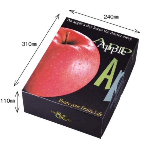 りんご用化粧箱　F・A りんご 2kg (10セット）　AA5918　オリカ