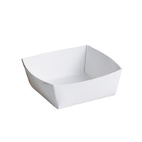天満紙器　FT001 試食用ﾍﾟｰﾊﾟｰﾄﾚｰ 45x45 白 (4000枚 )　3802901