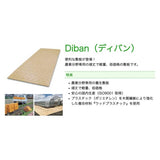 ウッドプラスチックテクノロジー　Diban 片面凸 3×6 板厚8㎜ (茶系) 910㎜×1820㎜×13㎜　