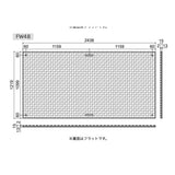 ウッドプラスチックテクノロジー　フィットくん FW48 1225×2450×15㎜(滑り止め2㎜含む) 四隅穴　手持ち穴　重量40kg　