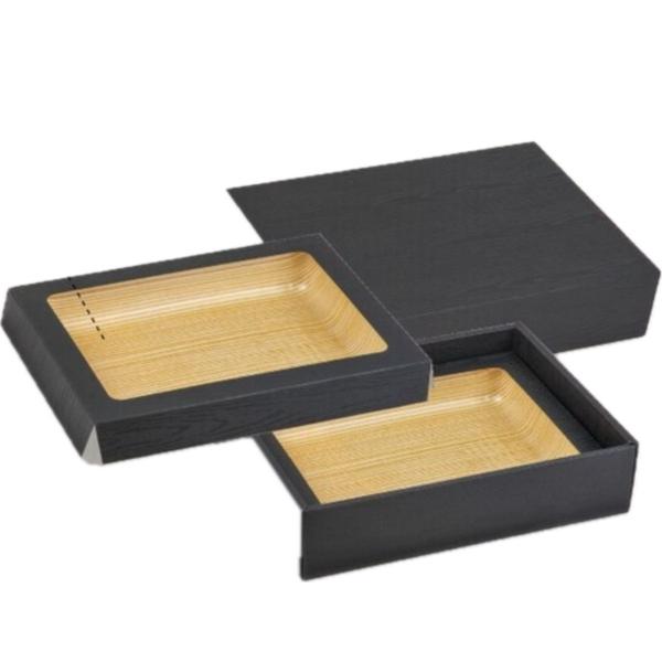 ヤマニパッケージ 肉箱 黒スリーブ深口（50枚） NK-446 | 資材の激安