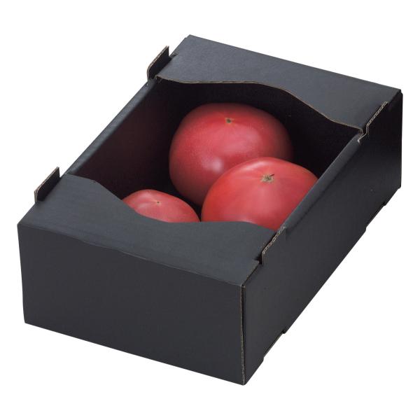 ヤマニパッケージ　トマト1kg黒サービス箱(150入)　L-2067