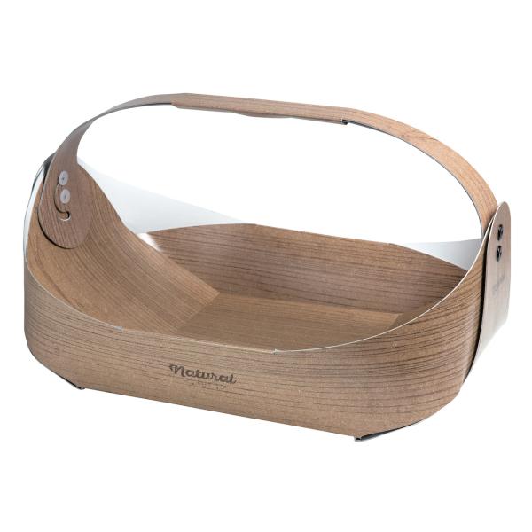 ヤマニパッケージ フルーツバスケット大 木目(20入) L-2403 | 資材の